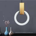 Modern Led Glass Ring Pendant Lamp Lighting For Living Room